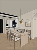 Service de design d'intérieur d'appartements résidentiels modernes sur mesure avec conception graphique, solution tout-en-un et rendu 3D
