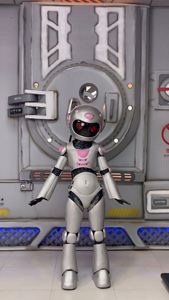 Belle dames danse Robot Costume étoile beauté reine mascotte costume avec exposition échauffement accessoires spéciaux - Product Image 6