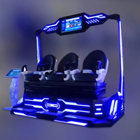 Nouveau 3 sièges multi-joueurs cinéma réalité virtuelle Vr théâtre jeu Machine 12d VR simulateur à vendre