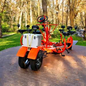 Bicicleta de una Velocidad con Barra Móvil, Horquilla de Acero, Freno de Disco, Pedales Ordinarios, Carrito Expendedor de Cerveza para Turismo, Bicicleta de Cerveza para Paseos Turísticos - Product Image 1