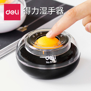 Deli Hand Wet Dispenser 9109 Black Plastic Sponge Manual Operation For Office And Home Use - Product Image 1