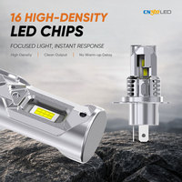 Ampoule de phare LED H11, taille mini 1:1, 27W 3000LM 6500K, remplacement halogène avec ventilateur de refroidissement