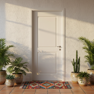 Portes intérieures modernes en WPC imperméables à prix abordable <span class=keywords><strong>avec</strong></span> cadre, porte de salle de bain, couleur bois de noyer, porte en PVC personnalisée, vente chaude - Product Image 2