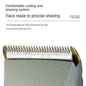 Tondeuse à cheveux professionnelle pour hommes, réglage de la longueur réglable, têtes de lame en céramique remplaçables, tondeuse à barbe, USB, usage domestique, IPX6 - Product Image 2