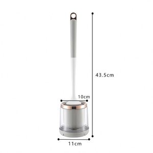 Wholesale Household Toilet <b>Brush</b> with <b>Long</b> <b>Handle</b> Plastic No Dead Angle Non-Perforated Behalf Hair Effective Cleaning Artifact - Product Image 6