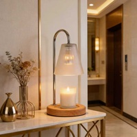 Lampu Aromaterapi LED Bertenaga Baterai Gaya Modern Fcmila, Cahaya Putih Hangat, Lilin Meleleh Bentuk Terompet, Lampu Kamar Tidur Dapat Diredupkan, Bersertifikasi PSE
