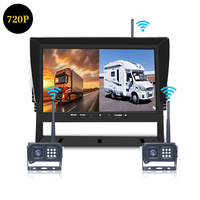 Moniteur de voiture MDVR 4CH 10,1 pouces avec 4G WIFI GPS ADAS DMS BSD, caméra sans fil, enregistreur DVR pour camion, camping-car, caravane