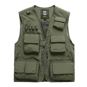 Ingrosso Chaleco De Pesca Gilets De Travail uomo Casual Outdoor Utility lavoro Safari fotografo Cargo Pesca gilet Utility - Product Image 2