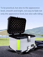 Boîte à bagages arrière pour moto 45L en alliage d'aluminium, coffre universel pour moto, rangement arrière, prix d'usine, livraison directe