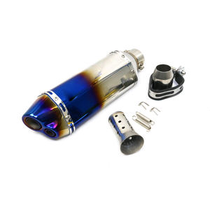 Silenciador de escape de motocicleta de acero estilo azul para escape KTM akrapovics 390 KTM <span class=keywords><strong>125</strong></span> 250 DUKE RC390 - Product Image 1