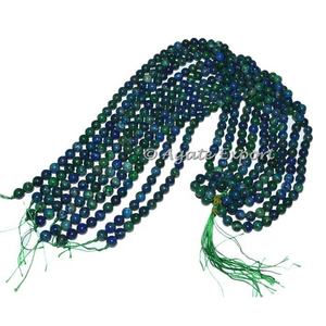 Perles d'agate polies azurite Perles de ligne de fabricants d'artisanat en pierre semi-précieuse attrayante - Product Image 1