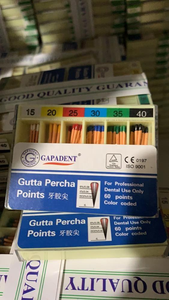 Tandheelkundige <span class=keywords><strong>Gutta</strong></span> <span class=keywords><strong>Percha</strong></span> Punten Kleur Gecodeerd 02/04/06 Taper Sterk Waterabsorptiecapaciteit Goede Flexibiliteit Handmatige Stroombron Voor - Product Image 6