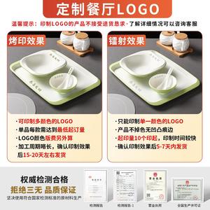 Xiangyuan <b>melamine</b> tableware <b>plates</b>, restaurant imitation porcelain rectangular serving trays, hot pot restaurant anti-drop and - Product Image 4