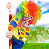 Ensemble de costumes de Clown Clown arc-en-ciel perruque nez noeud papillon gants blancs accessoires pour fêtes carnavals semblant jouer femmes hommes adultes