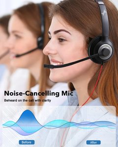 <span class=keywords><strong>Téléphone</strong></span> de bureau avec microphone <span class=keywords><strong>pour</strong></span> centre d'appels, casque téléphonique avec microphone, écouteurs <span class=keywords><strong>pour</strong></span> cours en ligne, <span class=keywords><strong>téléphone</strong></span> <span class=keywords><strong>fixe</strong></span> de bureau, USB 3,5 mm - Product Image 3