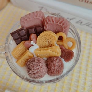 Mini Velas Aromáticas de Postre, Lindas y de Alta Calidad, Hechas a Mano en Frascos de Vidrio, Aroma a Chocolate y Galleta, para Acción de Gracias, Navidad y el Hogar - Product Image 5