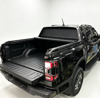 Couverture de benne rétractable robuste en alliage d'aluminium, étanche, antivol, installation sans perçage, compatible avec Sierra GMC Toyota