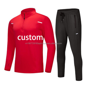 Vêtement de sport pour hommes et femmes, t-shirt à manches longues à fermeture éclair mi-longue, séchage rapide, pour entraînement sportif, course à pied et cyclisme - Product Image 6