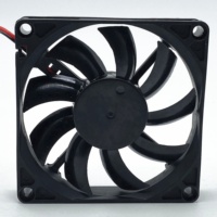 Ventilateur axial de refroidissement de châssis CPU Delta EFC0812DB 12V DC 0.50A quatre fils 8015 80x80x15mm 8cm PWM à contrôle intelligent de la température