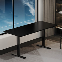 Cadre de table électrique réglable en hauteur de 28 à 46 pouces, à moteur unique, avec 2 niveaux de réglage vers le haut, pour bureau assis-debout ergonomique