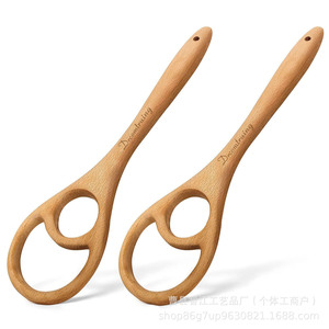 Batidora de madera creativa, batidora manual de huevos para cocinas domésticas, herramienta auxiliar de mezcla de madera maciza para repostería. - Product Image 4