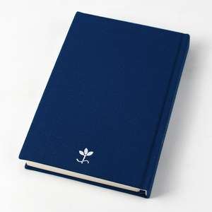 Custom Embossed Navy Blue Hardcover Journal Premium Sewing Bound Lined Notebook Ribbon Bookmark Luxury <strong>Office</strong> Paper <strong>Printing</strong> - Product Image 3