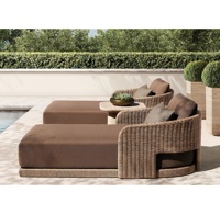 Ensembles de meubles de jardin en rotin de loisirs réglables, Chaise longue de Patio, chaises longues, nouvelle collection 2023