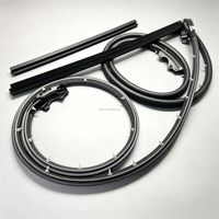 Pour Nissan GTR R35 – Joint d'étanchéité intérieur de vitre de porte, moulure de garniture de verre 80830-62B0A 80831-62B0A, pièces de rechange en caoutchouc pour garniture de porte