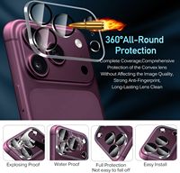 Protection d'objectif d'appareil photo en verre trempé 9H pour iPhone 18 Pro Max 18 Fold Ultra 17 16 15 14 13 12 Anti-reflet Installation facile Plateau 3D
