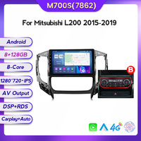 Reproductor de DVD para Auto MEKEDE Android 11 8 Núcleos 8+128G para Mitsubishi Triton L200 5 2015-2019, Radio para Auto, Car-play, GPS, Estéreo Android