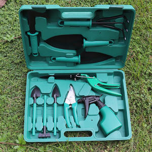 Set di 10 Attrezzi da Giardinaggio Portatili con Custodia, Include Pala, <span class=keywords><strong>Rastrello</strong></span>, Cesoie <span class=keywords><strong>per</strong></span> Rami, Utensili <span class=keywords><strong>per</strong></span> Coltivazione e Piantumazione - Product Image 2