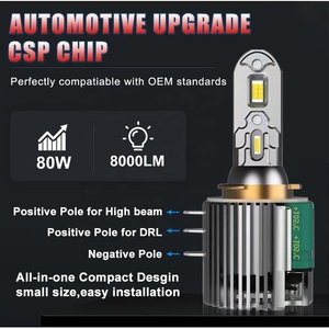 H15 LED 12V 80W 8000LM coche LED faros CSP 3570 coche faros antiniebla DRL para VW <span class=keywords><strong>Golf</strong></span> H15 LED Auto faro bombillas - Product Image 5