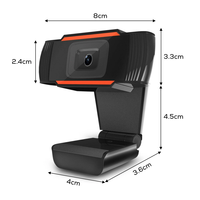 Webcam HD Gratis Sampel, Kamera Web Komputer 1080P dengan Mikrofon untuk PC Laptop 720p
