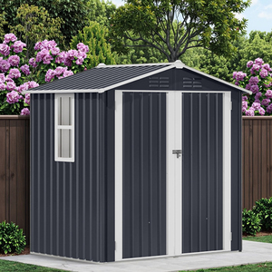 Kho lưu trữ kho kim loại thân thiện với môi trường lưu trữ ngoài trời kho 8x12 ft có thể khóa vườn Kim loại - Product Image 3