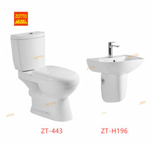 Haut de gamme en céramique deux pièces toilettes publiques avec bassin suspendu salle de bain convient sanitaires wc toilettes ensemble - Product Image 1