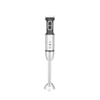 Mixeur Plongeant Multifonction en Acier Inoxydable 400 Watts à Bouton Poussoir, 2 Vitesses, pour Usage Domestique et Hôtelier
