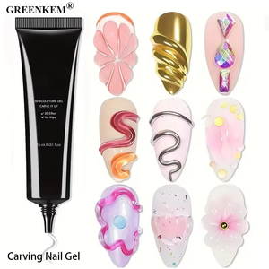 Manucure Extension Sculpture Nail Gel Coller Strass Colle Non Fluide Façonner Colle Pas Essuyer Nail Art <span class=keywords><strong>Dessin</strong></span> 3D Sculpture Gel - Product Image 1