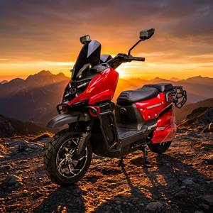 Motocicleta Eléctrica de 1500W y 60V con Controlador de 12 Tubos, 3 Velocidades, Velocidad de 45 km/h, Autonomía de 60 km, Carga de 200 kg y Doble Freno de Disco - Product Image 4