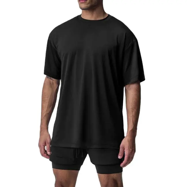 High Quality Custom Fitness T Shirt Men Factory OEM Wholesale Compression Clothing Workout Sports Gym Tops Shirts