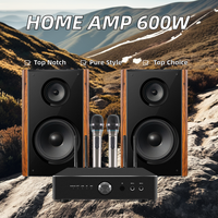 Amplificateur intégré de classe D Hi-Fi, récepteur audio numérique stéréo actif avec caisson de basses, communication USB, enceintes de karaoké à domicile