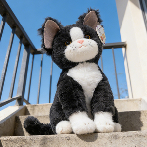 Peluche de <span class=keywords><strong>Gato</strong></span> Realista Kawaii, Juguete de Peluche Suave de Algodón PP, Muñeco de Animal para Venta al por Mayor y Menor, Decoración del Hogar y Regalo de Cumpleaños para Amantes de los Gatos y Niños - Product Image 2