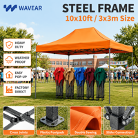 Tente portable pour événements sportifs, imperméable, auvent pliant d'extérieur 10x10 triple couche pour exposition commerciale, impression de logo personnalisée