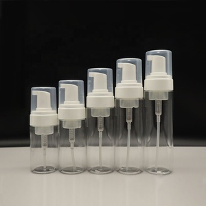 custom foam soap dispenser bottle pump 100ml 120ml 150ml 180ml 200ml pet clear plastic face wash foaming foam bottles