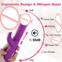 Vibrateur Lapin Sexuel Vibrant pour Adultes, 10 Modes, Point G, Clitoridien, Sans Fil, Étanche IPX7, USB Magnétique, Vente en Gros