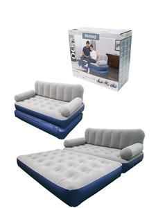 Современный складной портативный надувной диван-кровать 75079 |   Надувная кровать 155*182*64 см со встроенным насосом для кемпинга и активного отдыха - Product Image 4