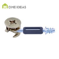 Vis de connexion pour meubles en acier Three One : Verrous à came, goujons et boulons pour armoires de cuisine, salon et chambre – Design moderne