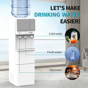 <strong>Water</strong> <strong>Dispenser</strong> with Ice-making 13kg Capability and 3 Temperature Variants Electric Stand Plastic Hot <strong>Water</strong> Cold <strong>Water</strong> - Product Image 2