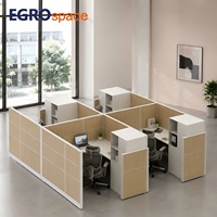 Solution de mobilier de bureau commercial EGROspace : cloison de séparation, espace de stockage pour centre d'appels, poste de travail de bureau, cabine de travail
