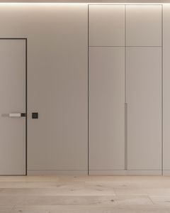 มือจับฟรีประตูบานพับสำหรับตู้เสื้อผ้าแบบมินิมอลสำหรับสัตว์เลี้ยงผิวด้าน - Product Image 3