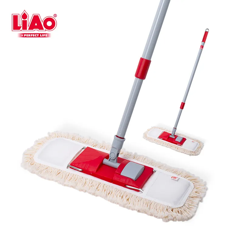 Liao Huishoudelijke Schoonmaakproducten 40Cm Katoen Garen Vegen Stof Platte Mop Voor Floor Cleaning